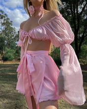 Load image into Gallery viewer, The Silk Wrap Skirt・Pink Petal