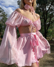 Load image into Gallery viewer, The Silk Wrap Skirt・Pink Petal