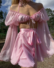 Load image into Gallery viewer, The Silk Wrap Skirt・Pink Petal