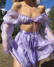 Load image into Gallery viewer, The Silk Wrap Skirt・Lavender