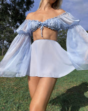 Load image into Gallery viewer, The Silk Fairy Sleeve Top・Bluebell