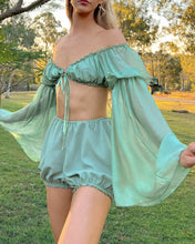 Load image into Gallery viewer, The Silk Fairy Sleeve Top・Fern