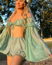 Load image into Gallery viewer, The Silk Fairy Sleeve Top・Fern