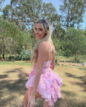 Load image into Gallery viewer, The Fleurette Fairy Silk Mini Dress・Pink Petal
