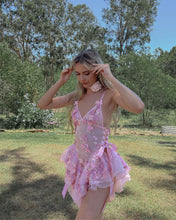 Load image into Gallery viewer, The Fleurette Fairy Silk Mini Dress・Pink Petal