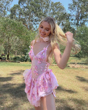 Load image into Gallery viewer, The Fleurette Fairy Silk Mini Dress・Pink Petal