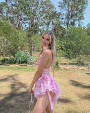 Load image into Gallery viewer, The Fleurette Fairy Silk Mini Dress・Pink Petal