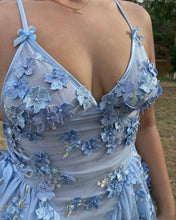 Load image into Gallery viewer, The Fleurette Fairy Silk Mini Dress・Bluebell
