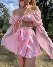 Load image into Gallery viewer, The Silk Wrap Skirt・Pink Petal
