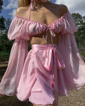 Load image into Gallery viewer, The Silk Wrap Skirt・Pink Petal
