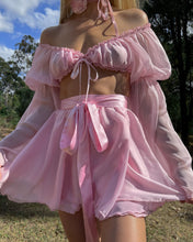 Load image into Gallery viewer, The Silk Wrap Skirt・Pink Petal
