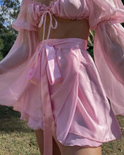 Load image into Gallery viewer, The Silk Wrap Skirt・Pink Petal
