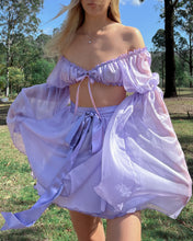 Load image into Gallery viewer, The Silk Fairy Sleeve Top・Lavender
